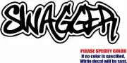 Swagger #3 Decal Sticker JDM Funny Vinyl Car Window Bumper Truck Laptop Wall 12"