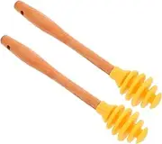 LIGIGWASH Honey Stirring Stick Set Bee Honey Stirrer Easy Honey Dispenser for Kitchen Portable Honey Container Dispenser