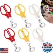 6PCS Quail Egg Scissors Stainless Steel Quail Egg Cutter Pigeon Egg Opener Ki