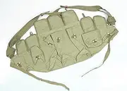 [Generic] Original Chinese Military Surplus 1966s Type56 Chest rig 7.62 SMG Magezine Pouch, Olive