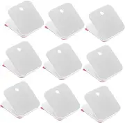 TOGEVAL 12pcs Self Adhesive Hook Pad Puppy Tie Out Cable for Dogs Dog Clippers Clicker Dog Pen Play Holder Sticky Car Pee Dog Crate Pet Tape Jumper Splash Door Dispenser Poop White Plastic