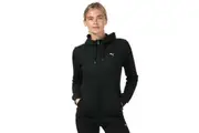 Puma Womens/Ladies Essentials Logo Full Zip Hoodie (Black) - UTGT904