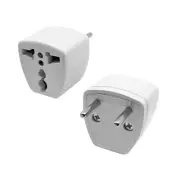 Travel AC Wall Power Adapter Convert USA, China, UK, AU to EU Plug Socket, 2Pack
