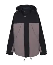 Sacai Funnel-Neck Reversible Zipped Jacket 2,4 Black