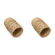 2x Rosewood Wood Play/Sleep/Chew Hyacinth Tunnel Hamster/Rabbit Pet Toy Sml NTRL