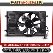 Radiator Fan Assembly with Brushless Motor for Volkswagen Golf 15-21 Jetta 1.4L (for: Volkswagen)
