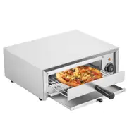 Electric Pizza Oven 12-inch 1500W 50-350℃ Temp Range Removable Crumb Tray