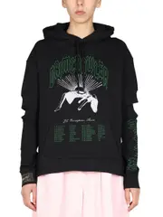 [Raf Simons] Raf Simons-Logo Print Sweatshirt-Donna XS