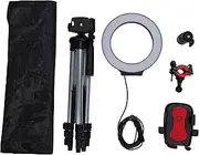 KUIKUI Dimmable LED Ring Light with Tripods and Mobile Phone Holder for Professional Photography and Video Recording