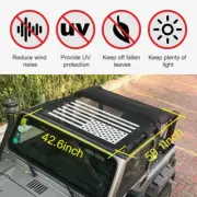 1*Roof Top Sun Shade Cover Protect UV Bikini Mesh For TJ Jeep Wrangler 1997-2006