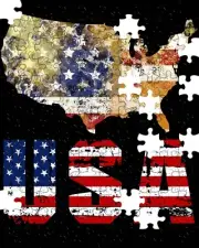 USA Flag 100 Piece Puzzle