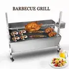 Hog Roast Spit Roast Machine Rotisserie Charcoal Barbecue Grill BBQ Length 89CM