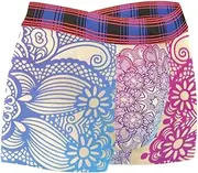 [VBFOFBV] Men's Boxer Lounge Shorts Mens Briefs, Purple Blue Ethnic Mandala Retro