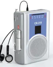 Cassette Player Recorder with AM FM, Portable Vintage Cassette Tape Player wi...