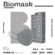 （任6件498）【BioMask保盾】杏康安／莫蘭迪系列／成人醫用口罩 極致灰 （10入／盒）