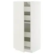 METOD / MAXIMERA high cabinet with drawers, white/Veddinge white, 60x60x140 cm