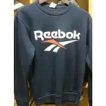 2018 11月 REEBOK CLASSIC VECTOR CREWNECK JUMPER 長袖T恤 藍 DY1121