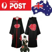 Naruto Akatsuki Uchiha Sasuke Cosplay Costume Robe Uniform Halloween Fancy Cape