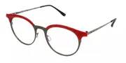 Italia Independent I-I MOD SANDY 5226 THIN 078.078 Men's Glasses Red Size 49 - Private Health Rebate - Blue Light Block Available