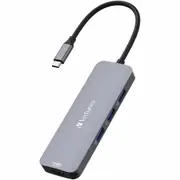 Verbatim USB Type C Docking Station for Notebook - Charging Capability - Memory Card Reader - SD - 4 x USB Ports - 3 x USB Type-A Ports - USB Type-A