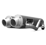 HMF Performance Gunmetal Grey Full System Turn Down Polaris RZR XP Turbo | 4