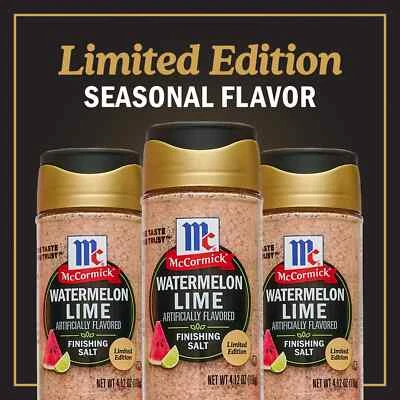 3 Bottles McCormick® Finishing Salt Watermelon Lime 4.12oz Watermelon Lime
