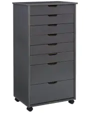 Linon Rudy Rolling 8 Drawer Cart