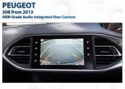 Peugeot 308 Allure Active OEM Grade Reverse Rear Camera Retrofit Upgrade Kit