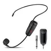 Wireless Microphone Headset Speaker System UHF Fitness Head Mic - Professiona...