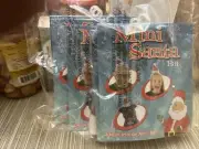 Plush Mini Santa Hat. Lot of Six Seal Pack Gift Item. Christmas Celebration.