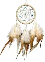 Mini Catcher Car Pendant Wind Chimes Decoration Handmade Dreamcatcher Gifts Home Decor & Wall Hanging Adornment(Gray)