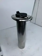 Stainless Steel Boat Fishing Rod Holder With Black PVC Cap Flat