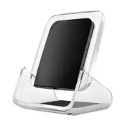 Vertical Charger Led Wireless Charging Stand Compatible for iPhone and Smartphone - Black