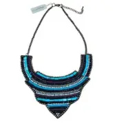 Stephan & Co Women's Beaded Bib Statement Necklace NWT