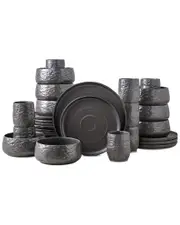 Stone Lain by Mercer Project Shosai 32pc Stoneware Dinnerware Set