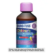 Durotuss Childrens Cough Cold & Flu + Immune Support Berry & Banana 200ml