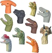 Mini Dinosaur Finger Puppets Set Pcs Animal Hand Puppet Toys for Toddlers Soft Gel Boys and Girls Dinosaur Hand Playthings for Boys Girls