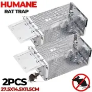 Mouse Bait Station Cage Rat Trap Folding Animal Live Safe Catcher Possum Hamster