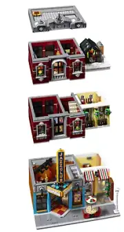 Modular Jazz Club Street View Expert Pizza Shop Model Building Brick Set W/ BOX