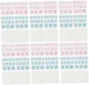 PLAFOPE 30 Sheets Nail Adhesive Tabs for Press Nails Particle Sheet for Manicure Home Use Easy to Remove Suitable for All Finger