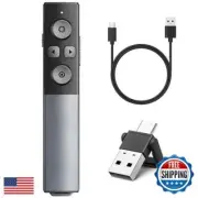2-in-1 USB Type C Presentation Clicker Wireless Presenter Remote Clicker, Rec