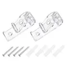 2Pcs 50x15mm Roller Shade Chain and Cord Hold Down, Blinds Chain Hook, Clear