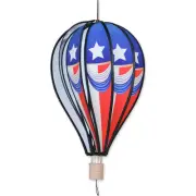 Vintage Patriotic Hot Air Balloon Shape Hanging Spinner 18" Long..19... PR 26402