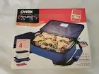 Pyrex Portables Family Size Insulated Food Carrier Set 2 Qt (7"x11") Glass Dish