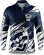AFL 'Ignition' Fishing Shirt - Geelong Cats - Adult - Mens - Polo