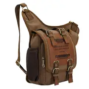 Canvas Crossbody Bag For Men Retro Style