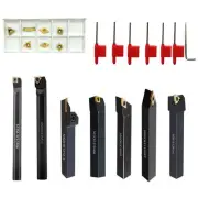 1/2" CNC Carbide Lathe Turning Insert Tool, 12mm Shank Indexable Lathe Boring...