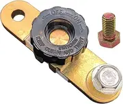 Side Post Battery Disconnect Switch, Ampper Battery Master Switch Isolator for Power Disconnect Cut Off (with Long Bolt)