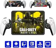 MAGIC BLOCK Mobile Game Controller for iPhone/iPad/Android/Tablet/Switch/PS4/PC, Wireless Game Controller, Support Streaming/Cloud Gaming, Hall-Rocker, 6-Axis Gyro Sensor(White)