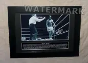 Mike Tyson ‘Iron Mike’ 1990 Boxing Signed Mounted and Framed Black Frame